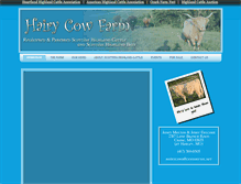 Tablet Screenshot of hairycowfarm.com